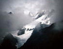 35 Mountain peaks peeking through the clouds in southern Chile 800