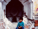 51 Window of an earthquake ruined church in Antigua  Guatemala 800