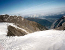 4 glacier heading down the montain in new zealand 800