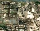 19 the ruins of copan overlooking the hillsides in honduras